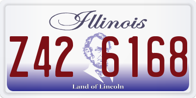 IL license plate Z426168