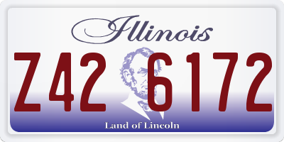 IL license plate Z426172