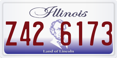 IL license plate Z426173