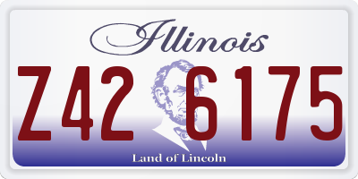 IL license plate Z426175