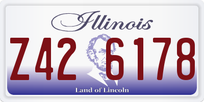IL license plate Z426178