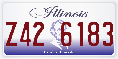 IL license plate Z426183