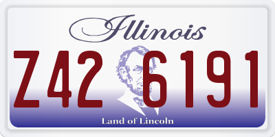 IL license plate Z426191