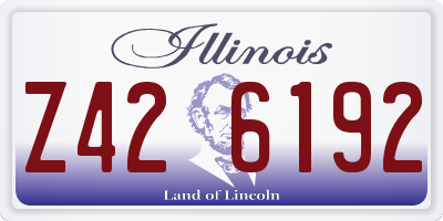 IL license plate Z426192