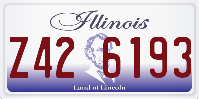 IL license plate Z426193