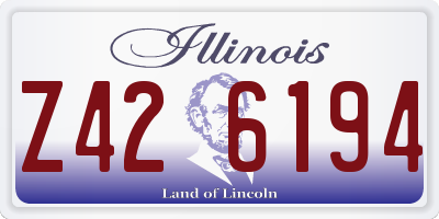 IL license plate Z426194