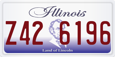 IL license plate Z426196