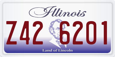 IL license plate Z426201