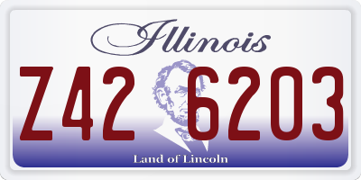 IL license plate Z426203