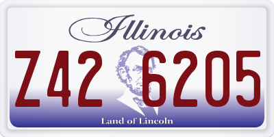 IL license plate Z426205