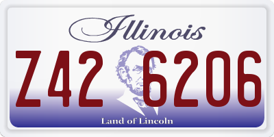 IL license plate Z426206