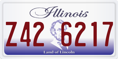 IL license plate Z426217