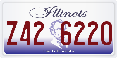 IL license plate Z426220