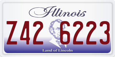 IL license plate Z426223