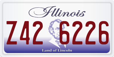 IL license plate Z426226