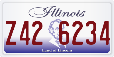 IL license plate Z426234