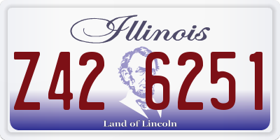 IL license plate Z426251