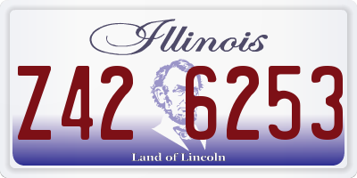 IL license plate Z426253