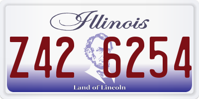 IL license plate Z426254