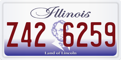 IL license plate Z426259