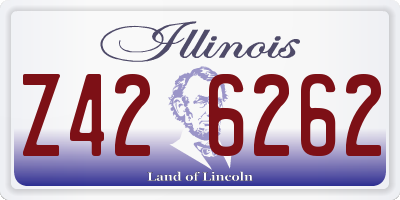 IL license plate Z426262