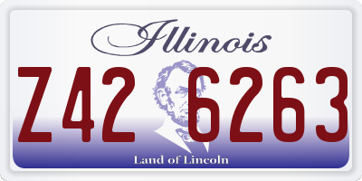 IL license plate Z426263