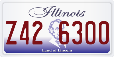 IL license plate Z426300