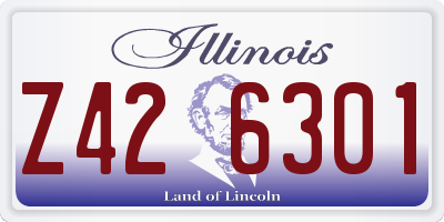 IL license plate Z426301