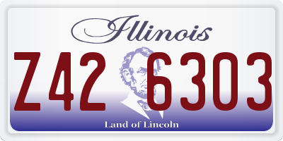 IL license plate Z426303