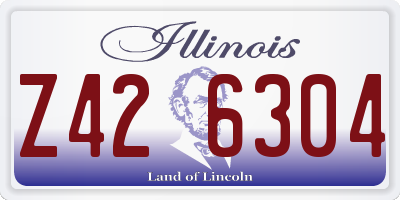 IL license plate Z426304