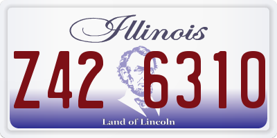 IL license plate Z426310