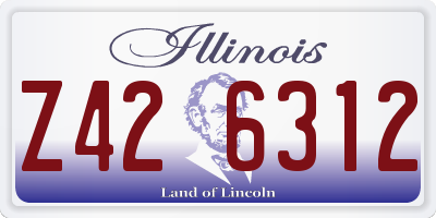 IL license plate Z426312