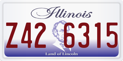 IL license plate Z426315