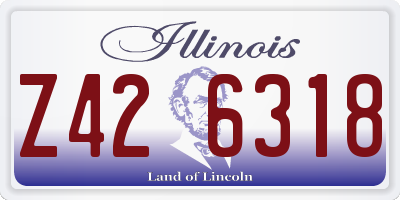 IL license plate Z426318