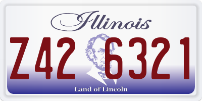 IL license plate Z426321