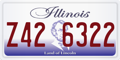 IL license plate Z426322