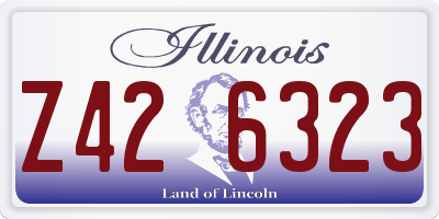 IL license plate Z426323