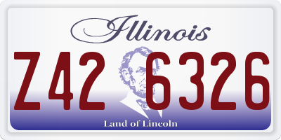 IL license plate Z426326