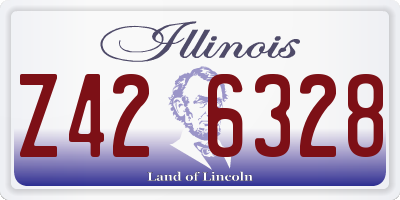 IL license plate Z426328