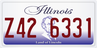 IL license plate Z426331