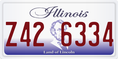 IL license plate Z426334