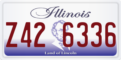 IL license plate Z426336