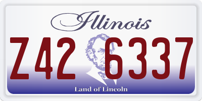 IL license plate Z426337