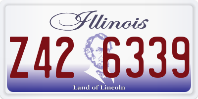 IL license plate Z426339