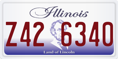 IL license plate Z426340