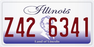 IL license plate Z426341