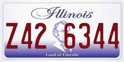 IL license plate Z426344