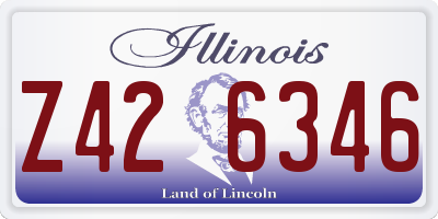 IL license plate Z426346
