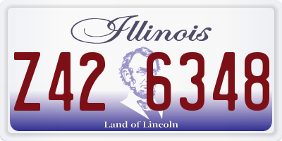 IL license plate Z426348