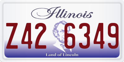 IL license plate Z426349